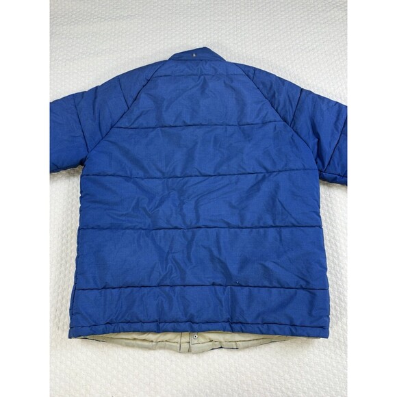 CARTERS Puffer Jacket H.W. CARTER & Son Lebanon N.H. Coat Vintage XL Blue 70s - Picture 13 of 16